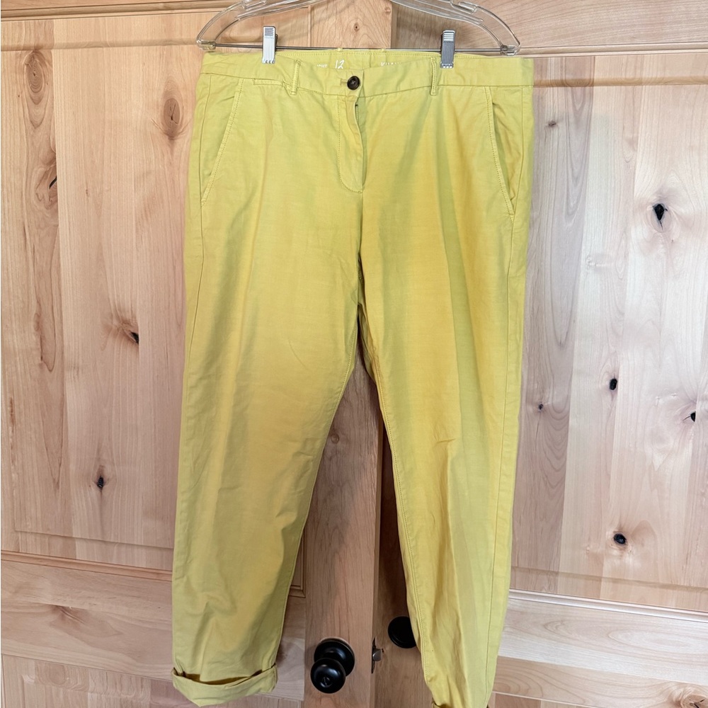 GAP Women's Yellow Chino Pants ~ Like New! Size 12